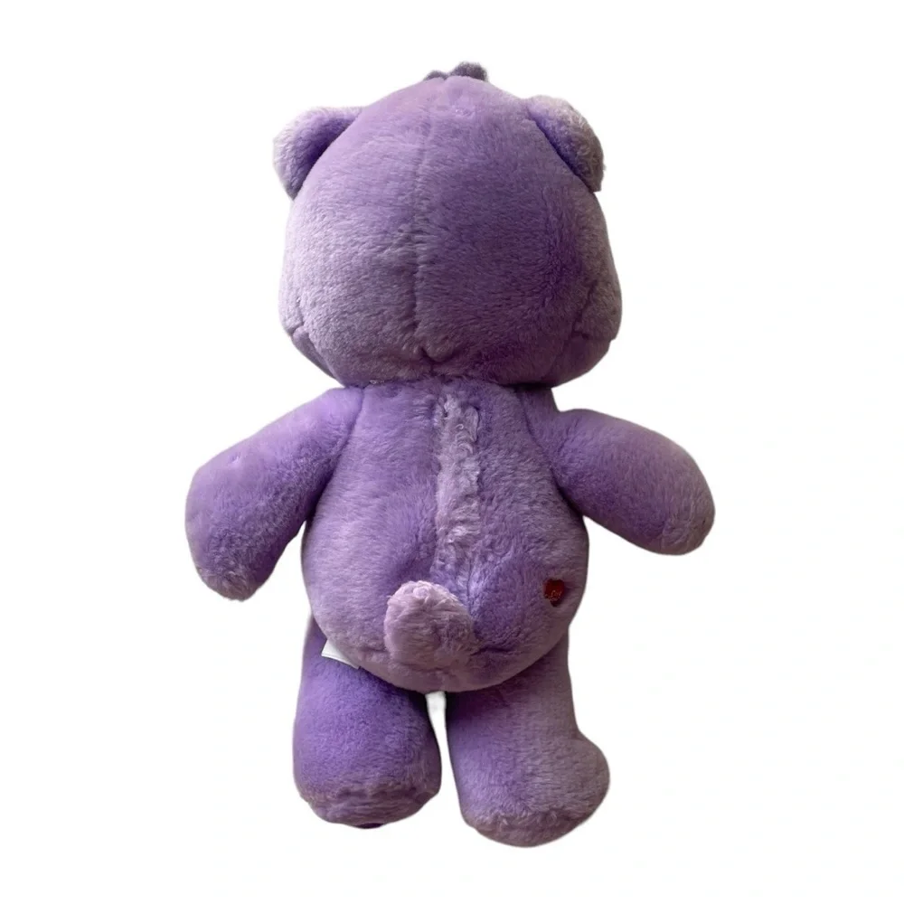 Care Bear Purple Harmony Bear flower Talking Works 13” Plush Stuffed Animal 2003